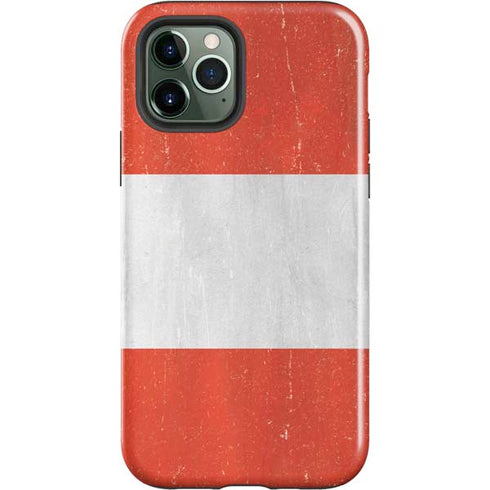 Distressed Austria Flag iPhone 12 Pro Impact Case